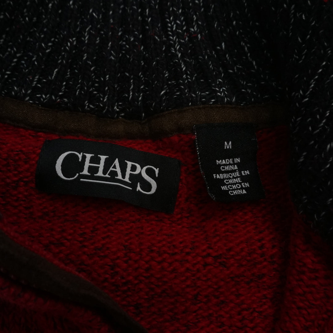2000s Chaps Knit Quarter Zip Jumper