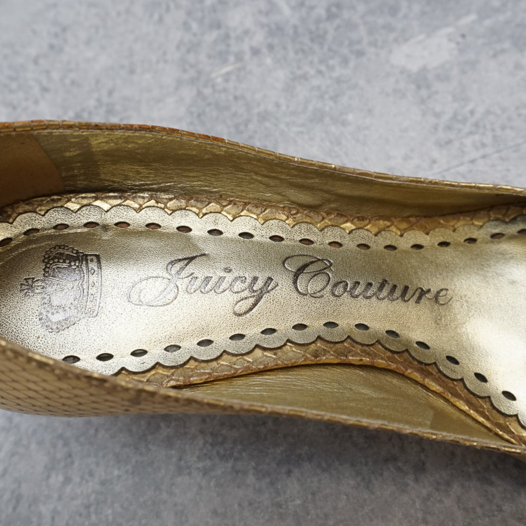 2000s Juicy Couture Snakeskin Heels