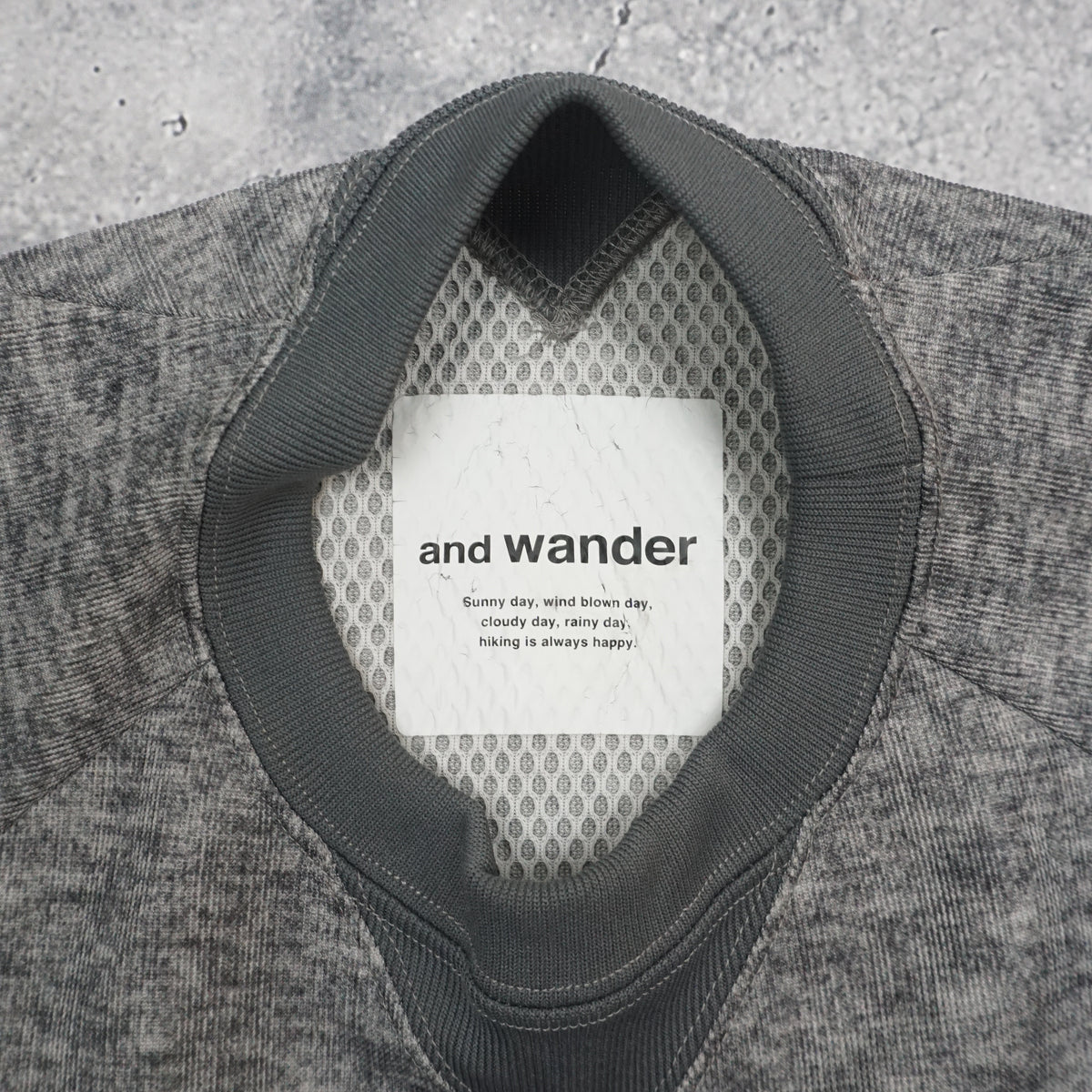 And Wander Grey  Crewneck Sweater