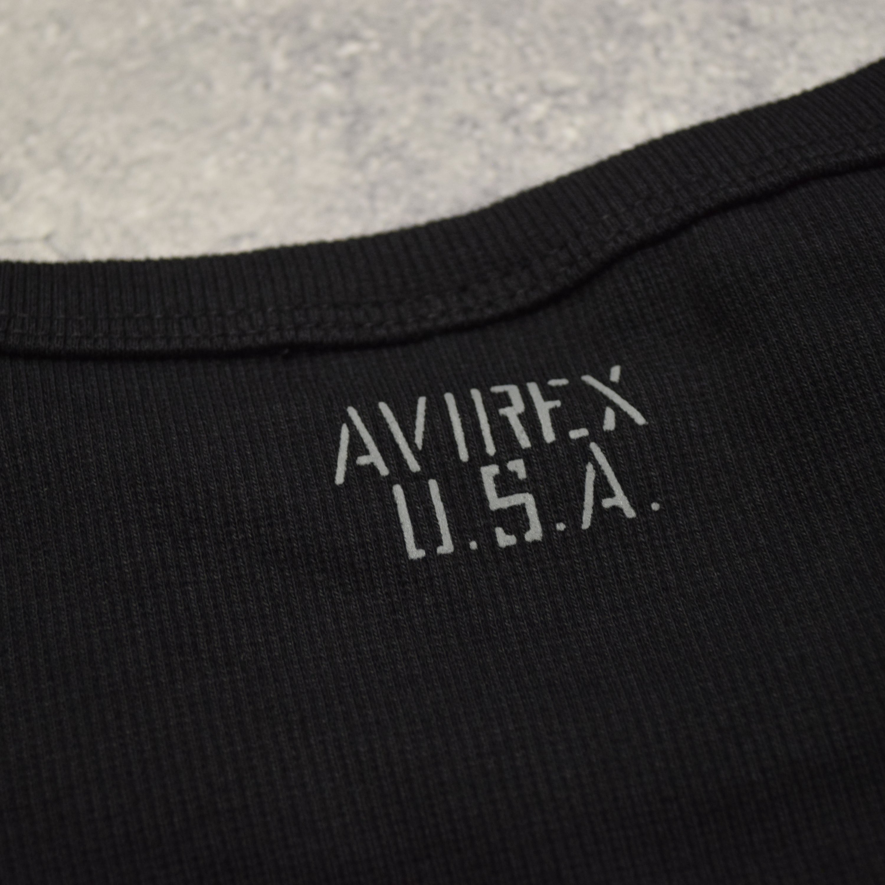 Avirex Ribbed Long Sleeve T-Shirt