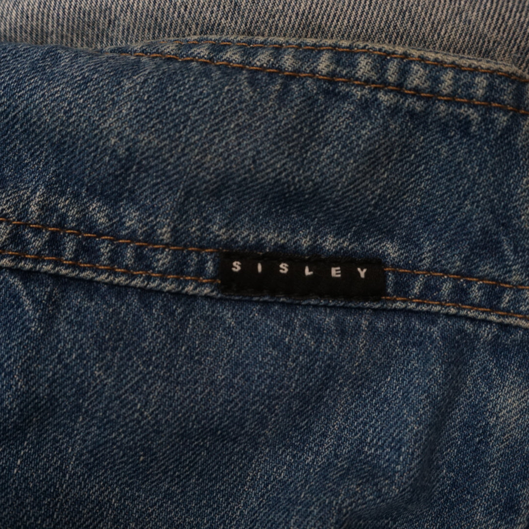 2000s Sisley Denim A-Line Skirt