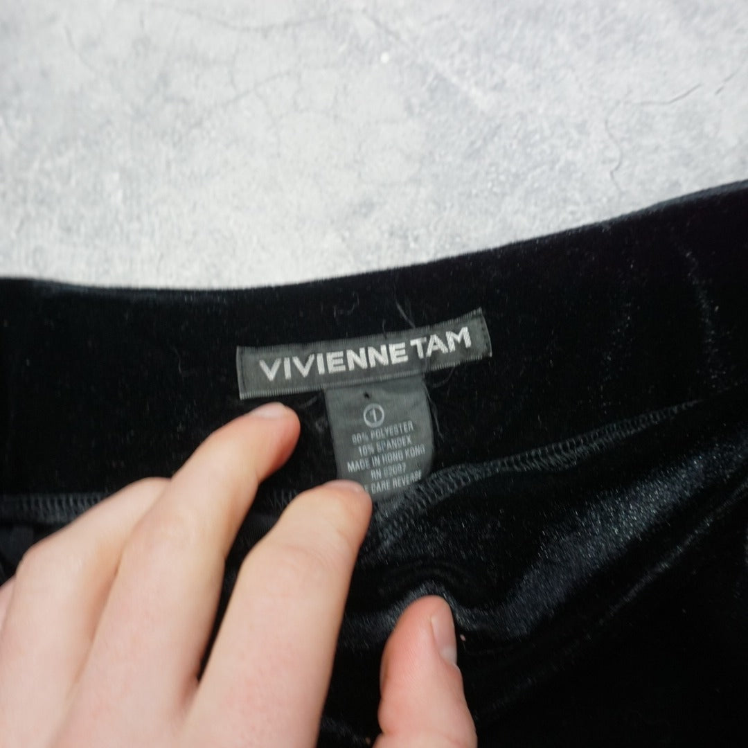2000s Vivienne Tam Velour Skirt