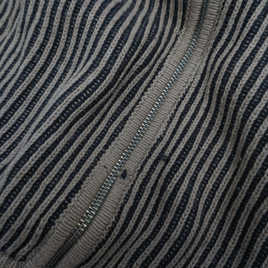 2000s Guess Knit Striped Zip Up