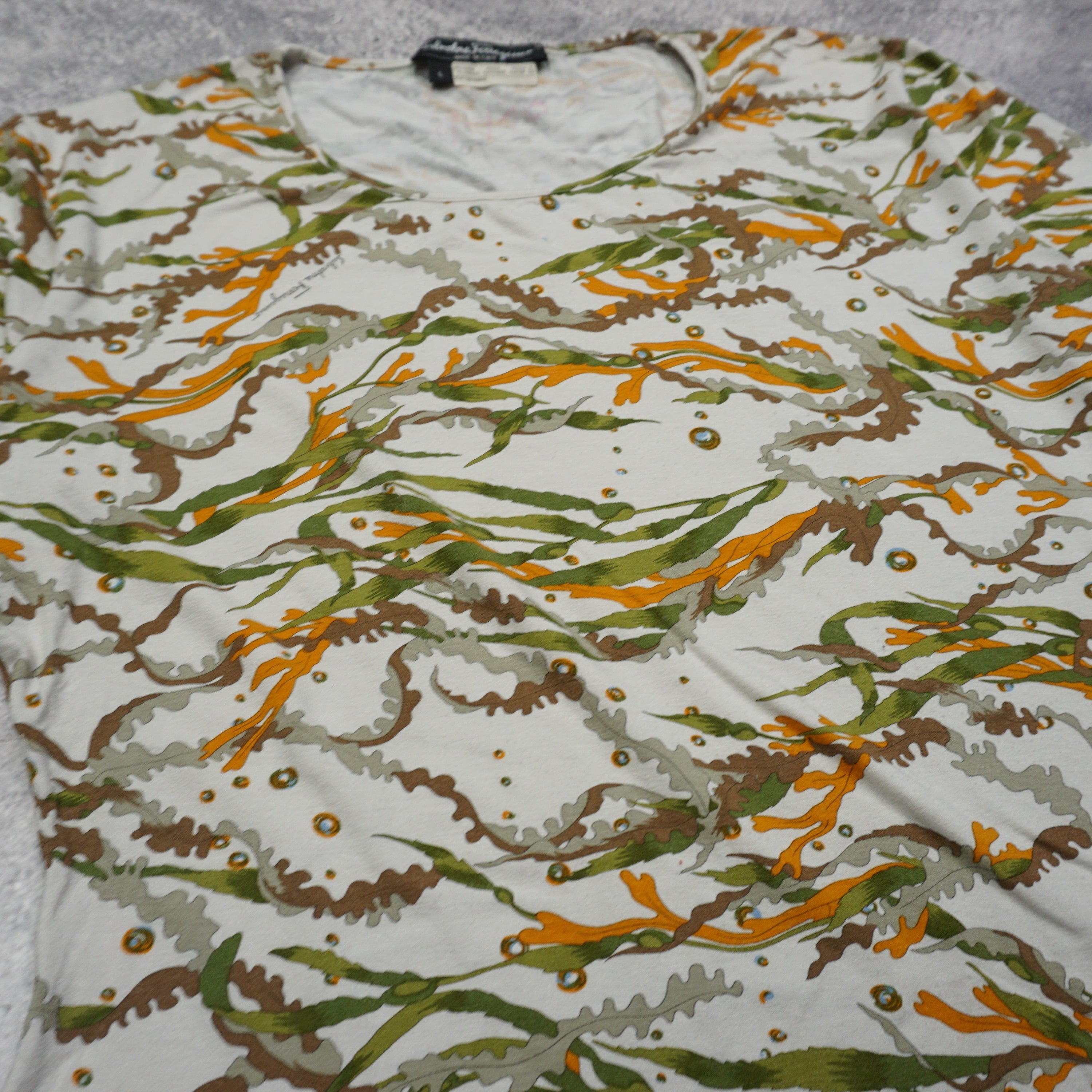 2000s Salvatore Ferragamo Patterned T-Shirt
