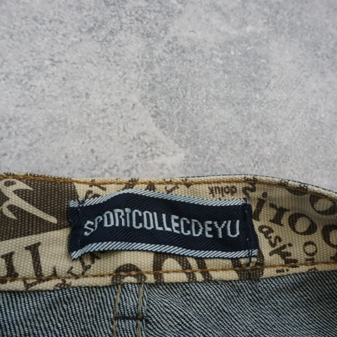 2000s Sportcollecdeyu Distressed Baggy Jeans