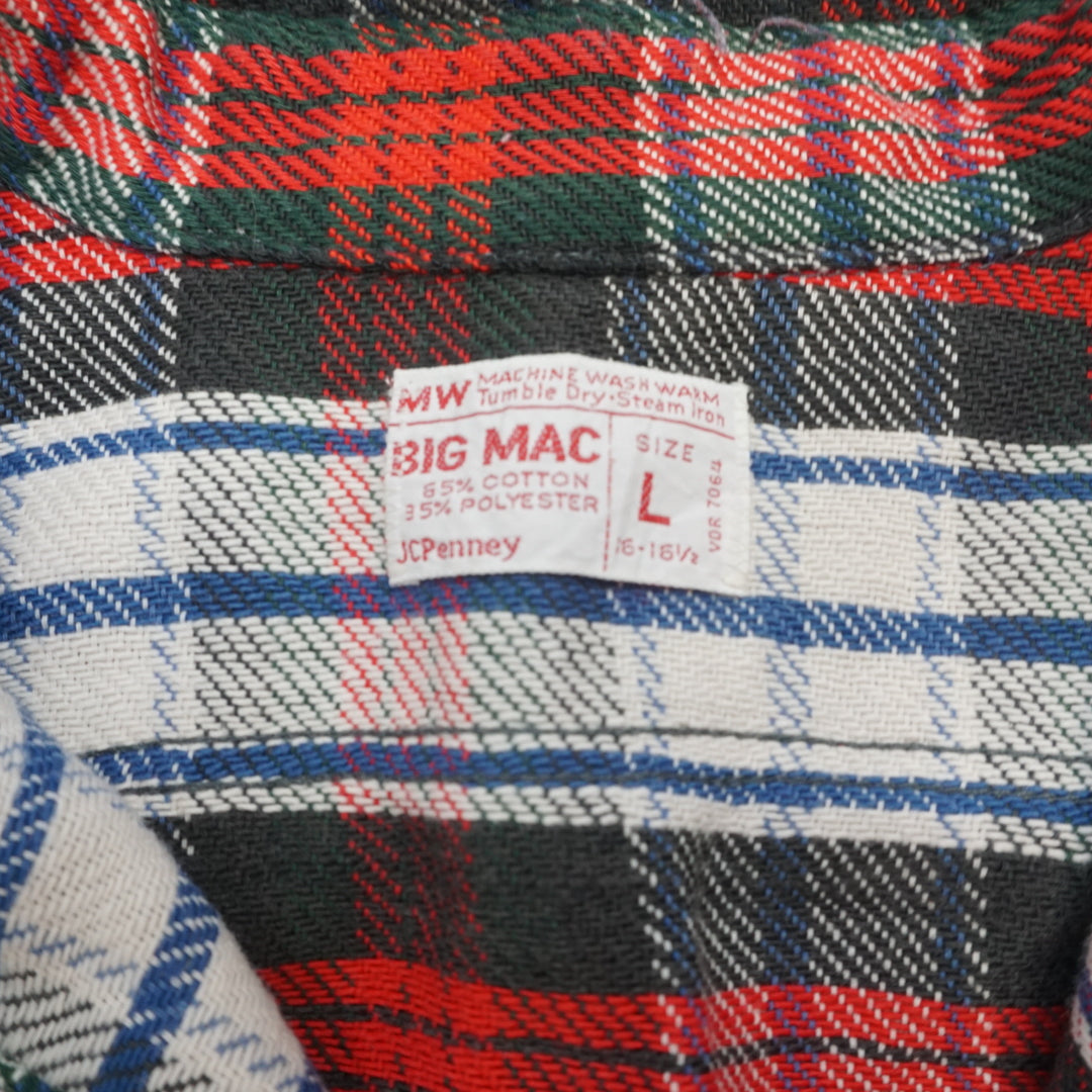 90s Big Mac Plaid Flannel Shirt