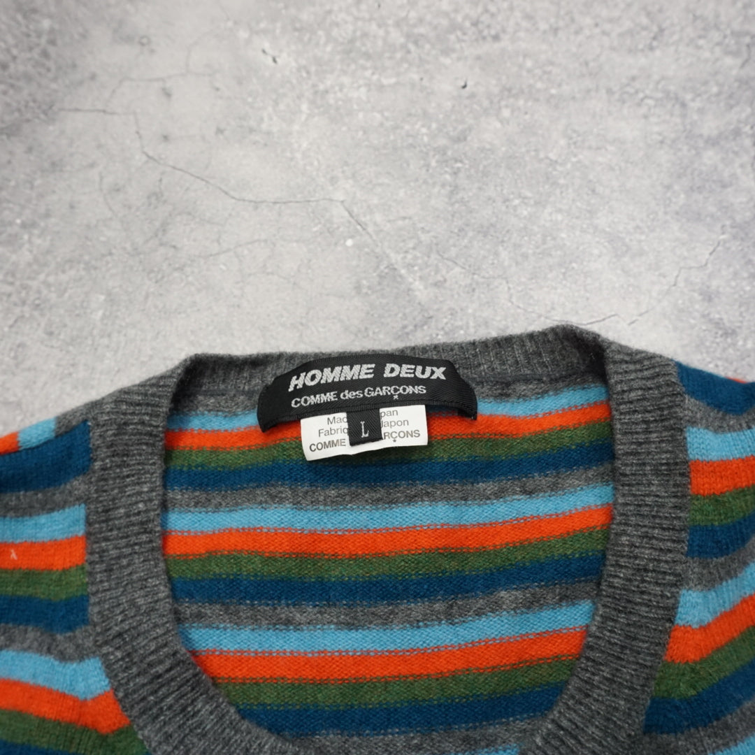Comme Des Garcons Striped Wool Sweater
