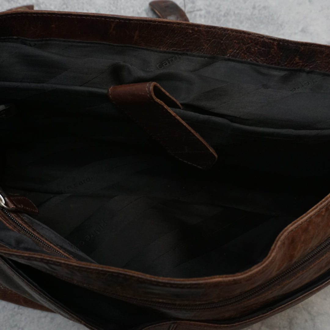 Pierre Cardin Leather Messenger Bag