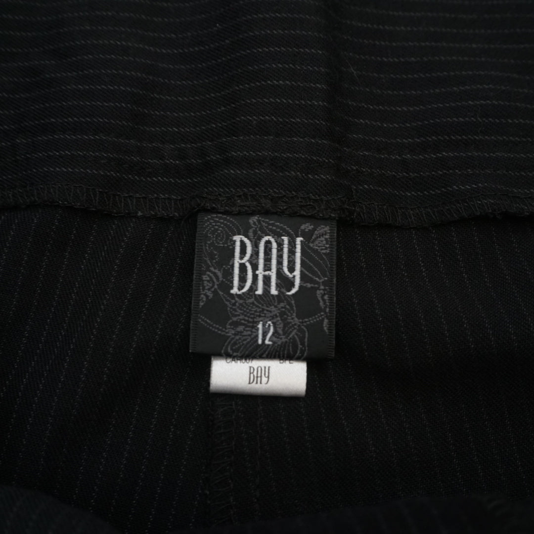 2000s Bay Pinstripe Low Rise Pants Flared