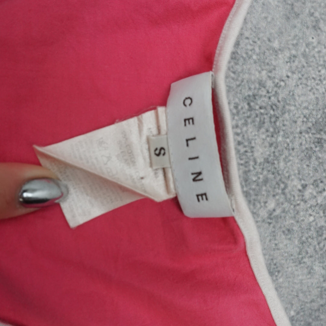 2000s Celine V-Neck Tie Front Cami Top