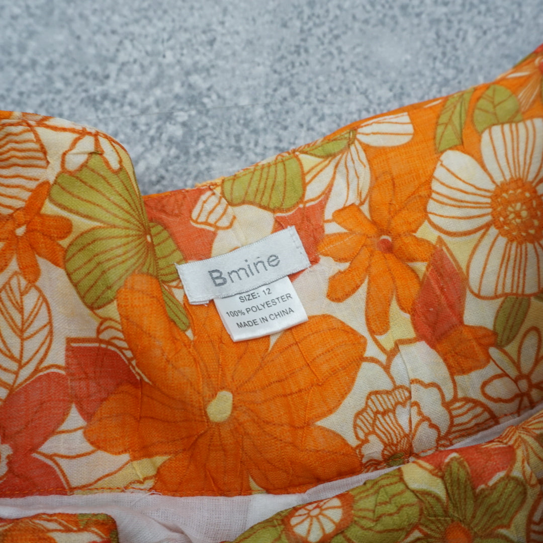 Bmine Floral Skirt