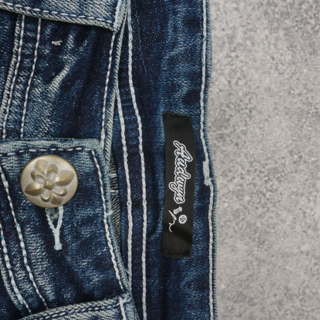2000s Audwyn Bootcut Embellished Cross Jeans