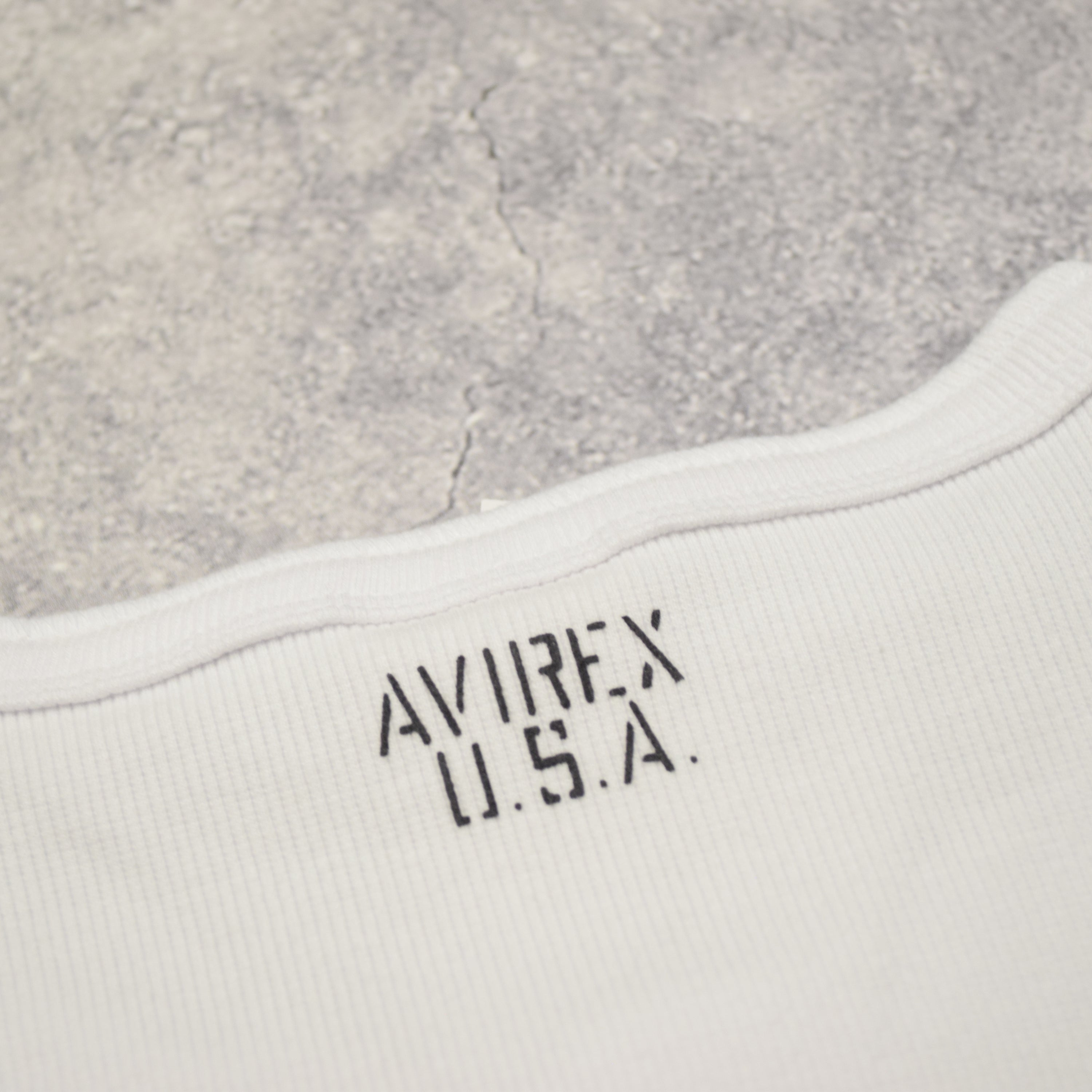 Avirex Ribbed Henley T-Shirt