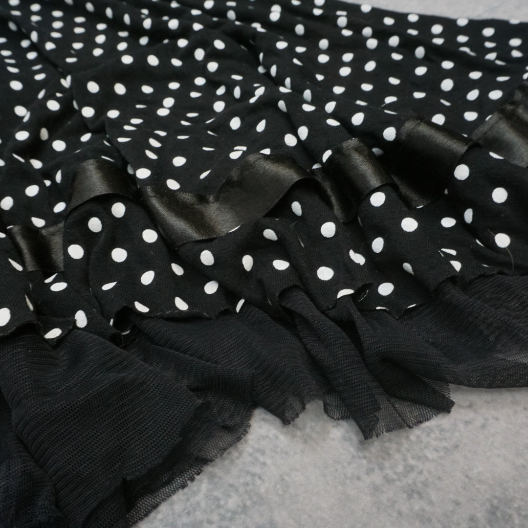 2000s Polka Dot Ruffled Skirt