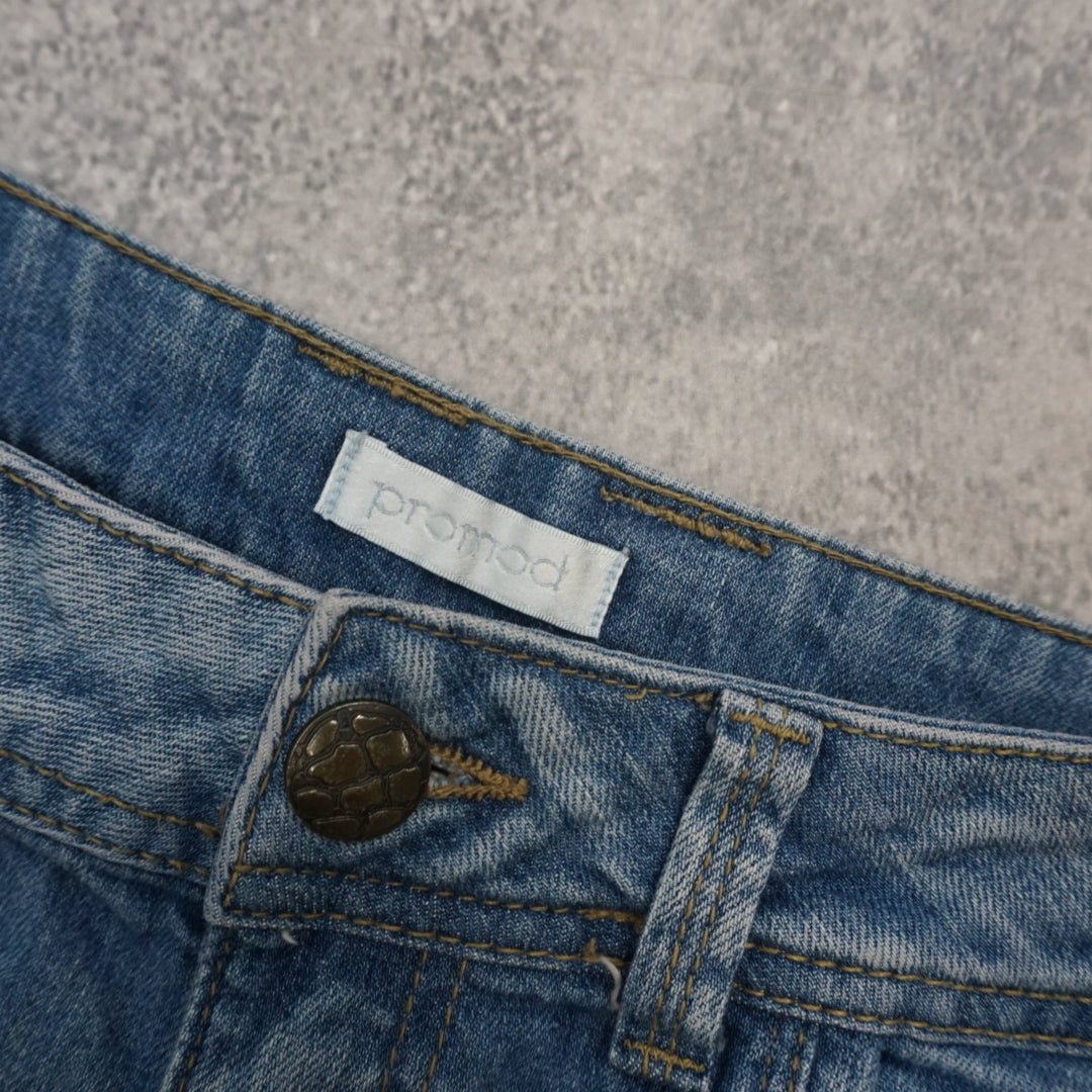 2000s Promod Denim Mini Skirt