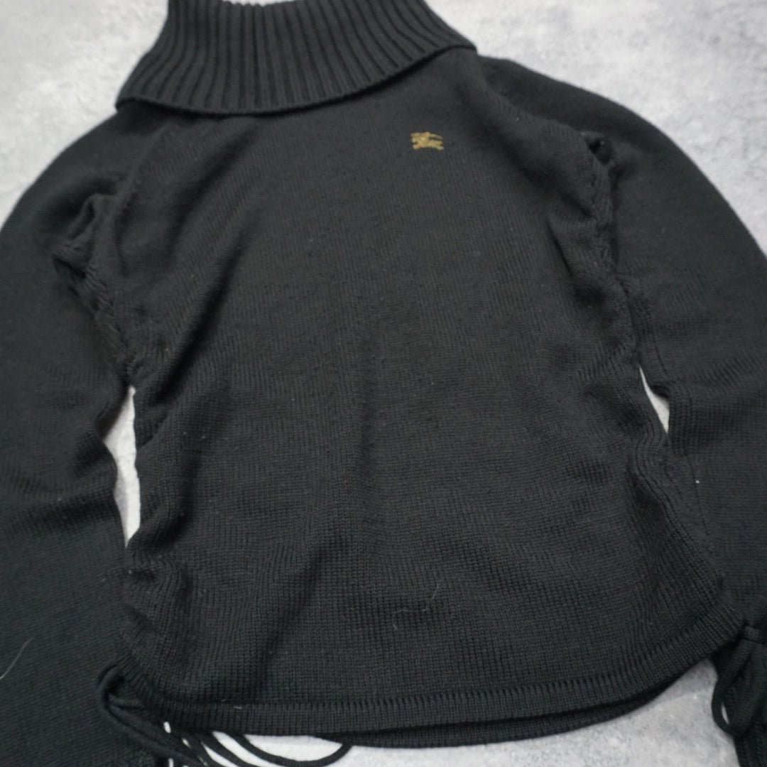 2000s Burberry Wool Roll Neck Knit