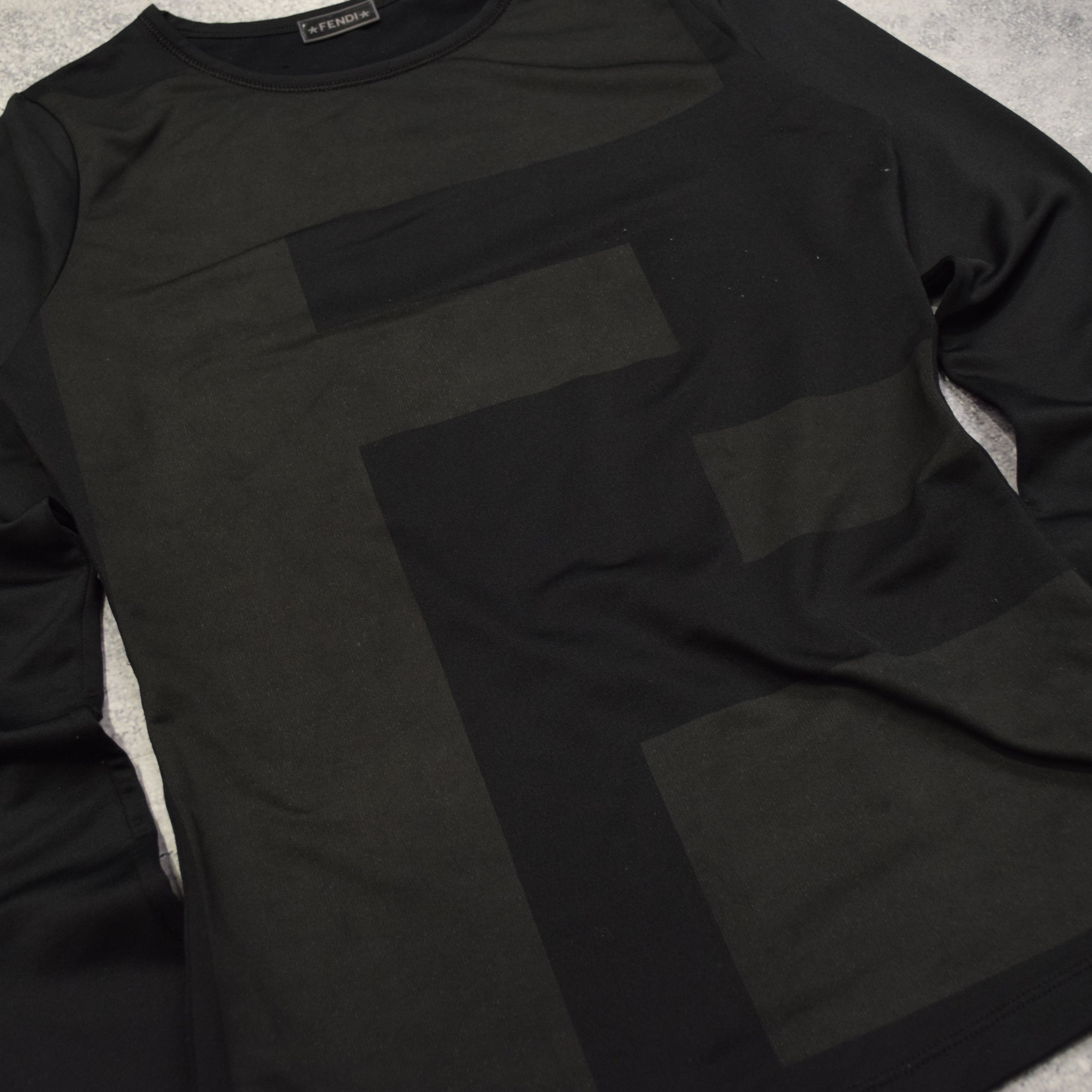 2000s Fendi Logo Graphic T-Shirt