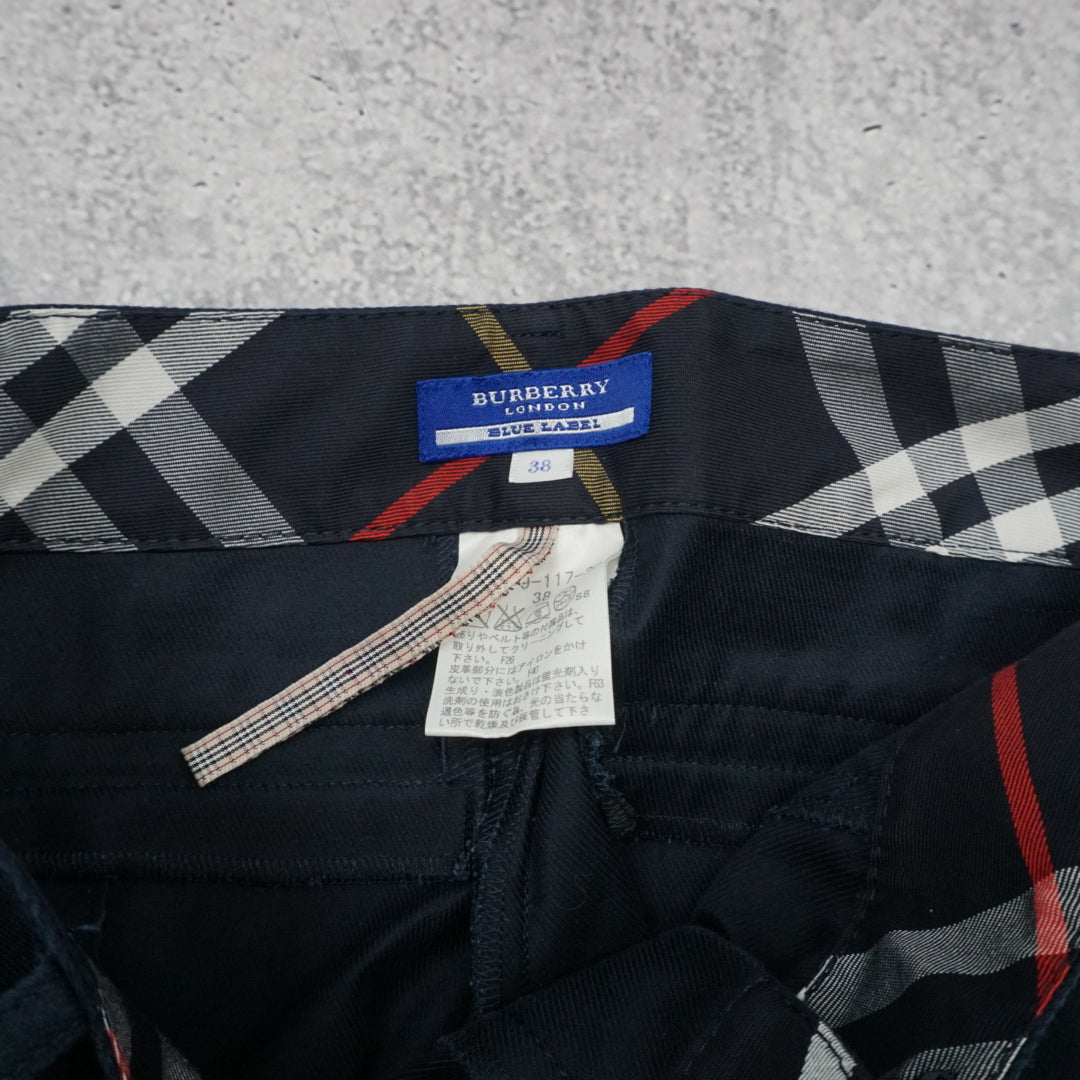 2000s Burberry Blue Label Flared Pants