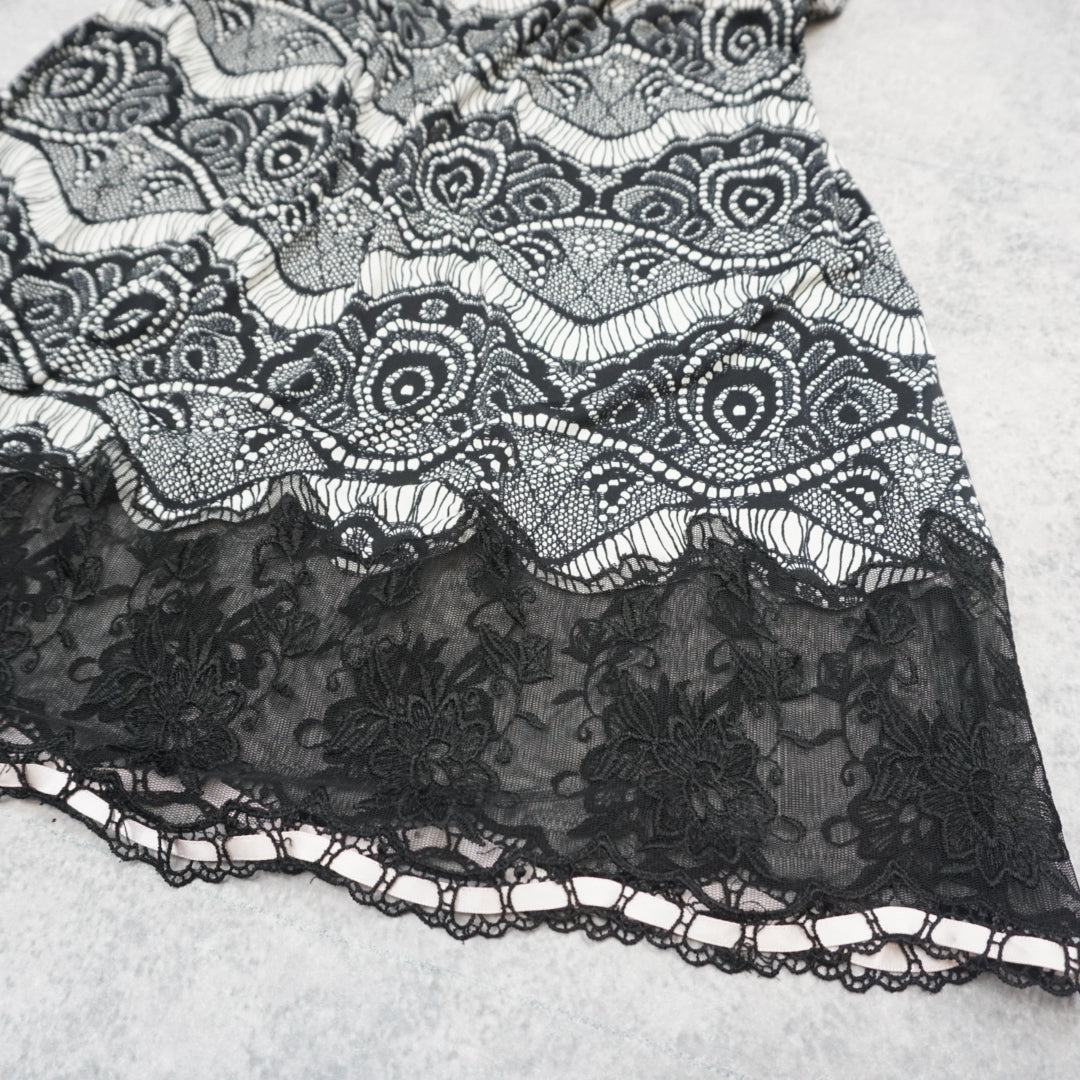 2000s Lace Detail Dress