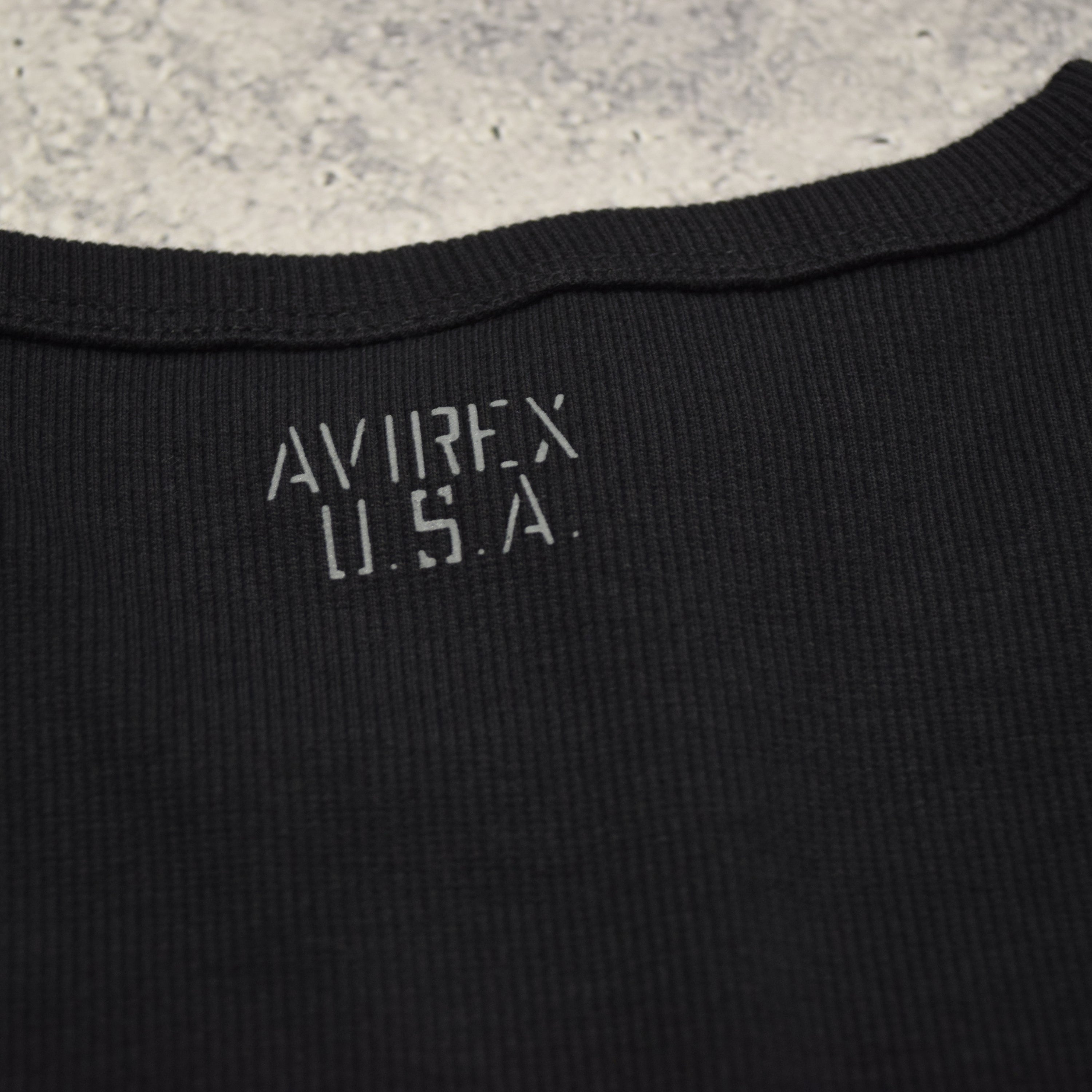 Avirex Ribbed Long Sleeve T-Shirt