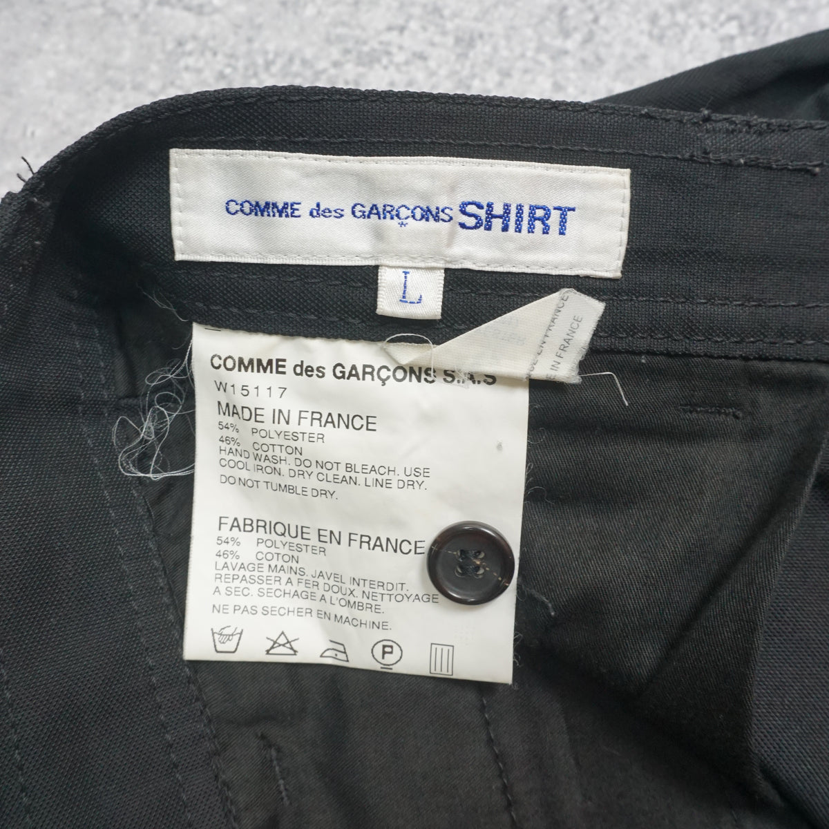 Comme Des Garcons Shirt Straight Leg Pants