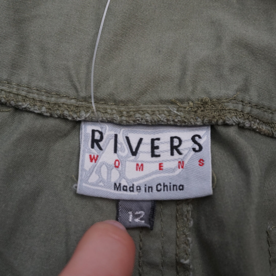 2000s Rivers Olive Utility Capri