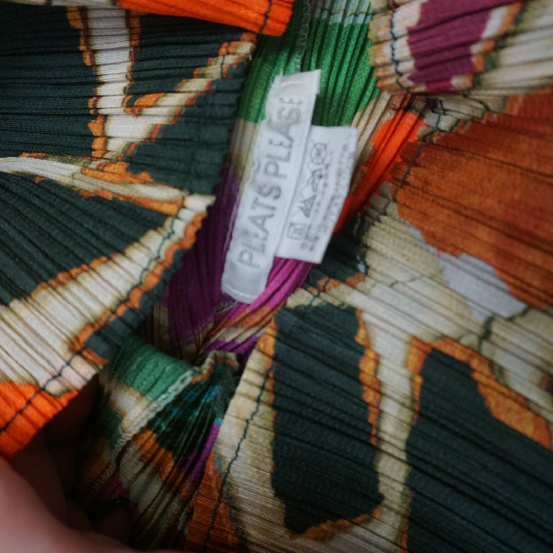 Pleats Please Colorful Patterned Top