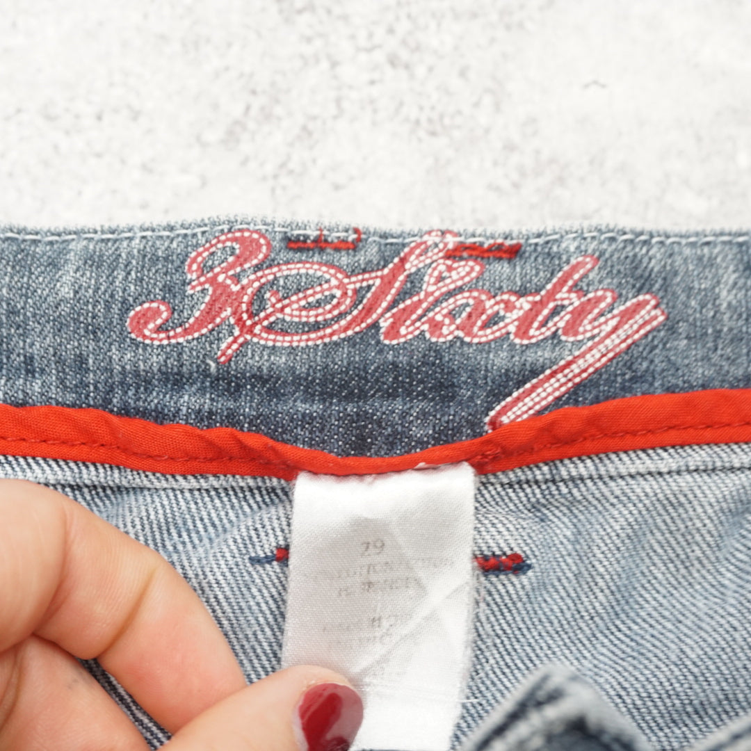 2000s 3 Sixty Mini Denim Skirt