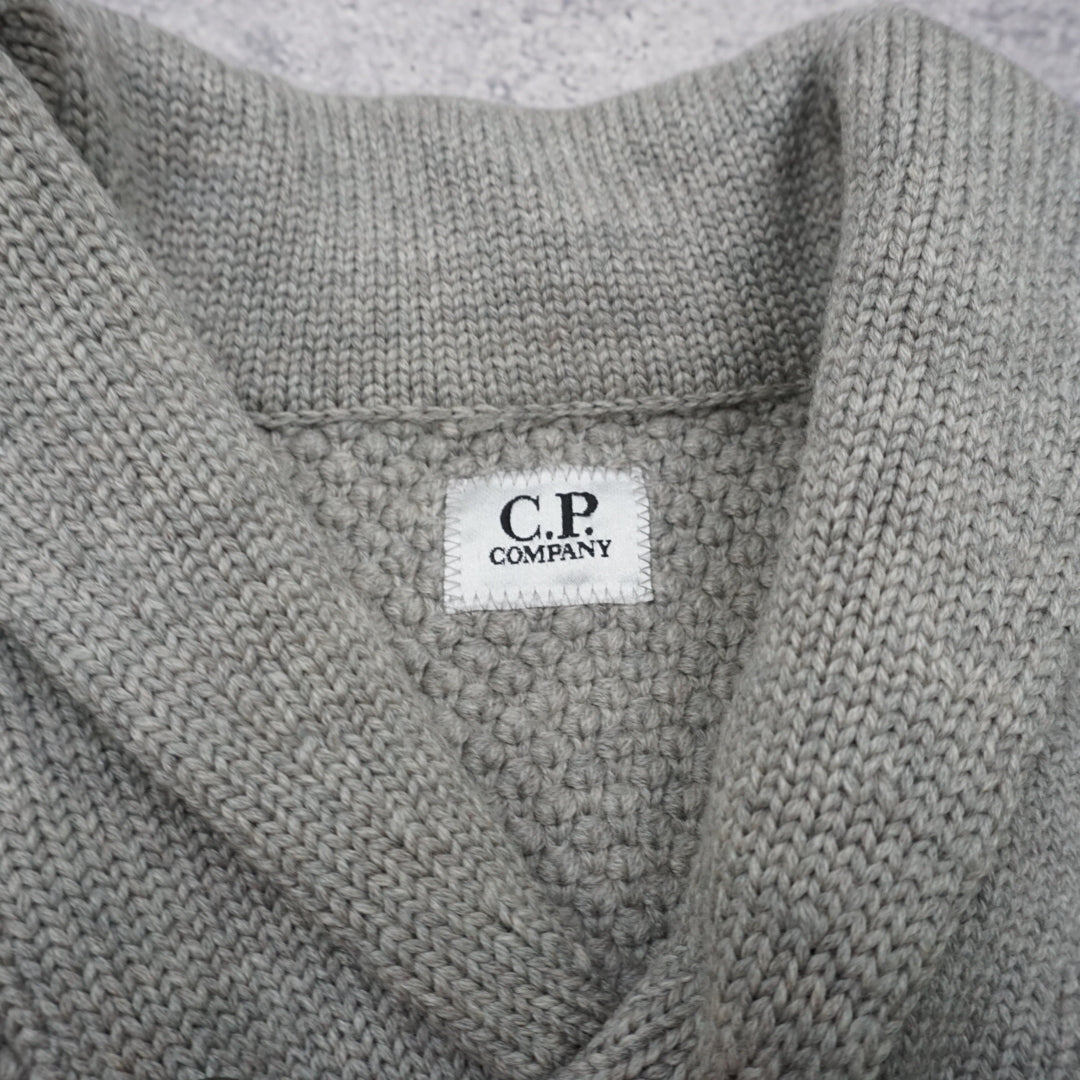 2000s C.P. Company Shawl Collar Wool Knit Sweater