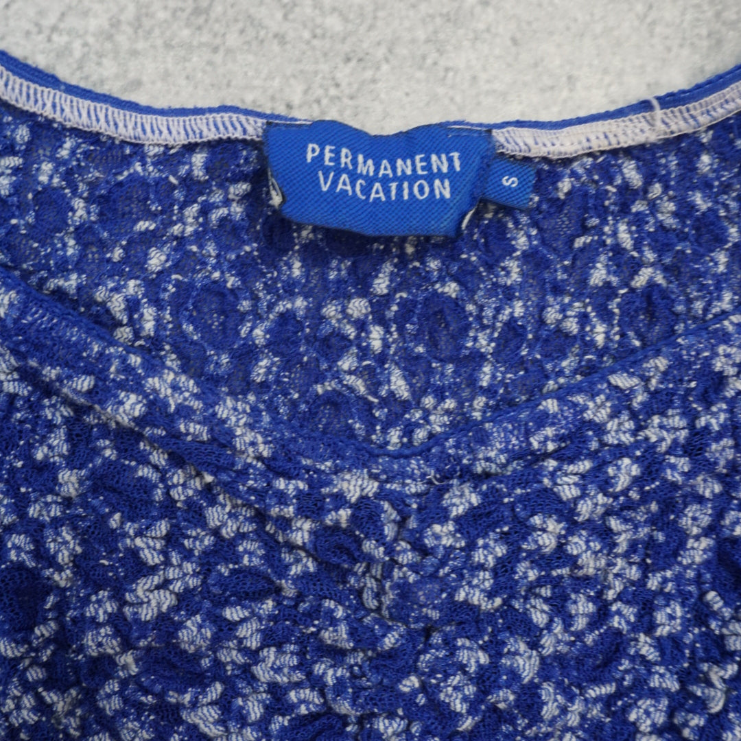 Permanent Vacation Floral Lace Top