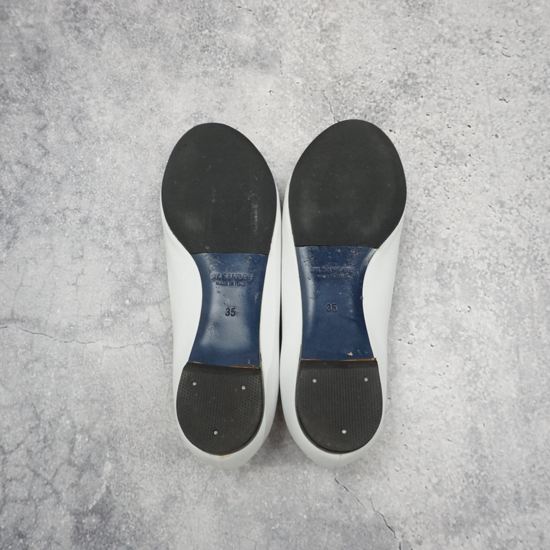 Jil Sander Leather Flats