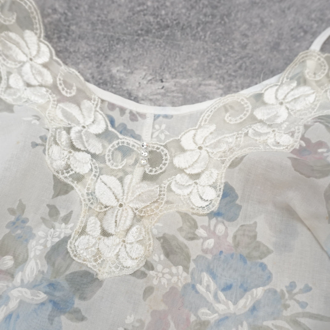 2000s Floral Lace Cami Top