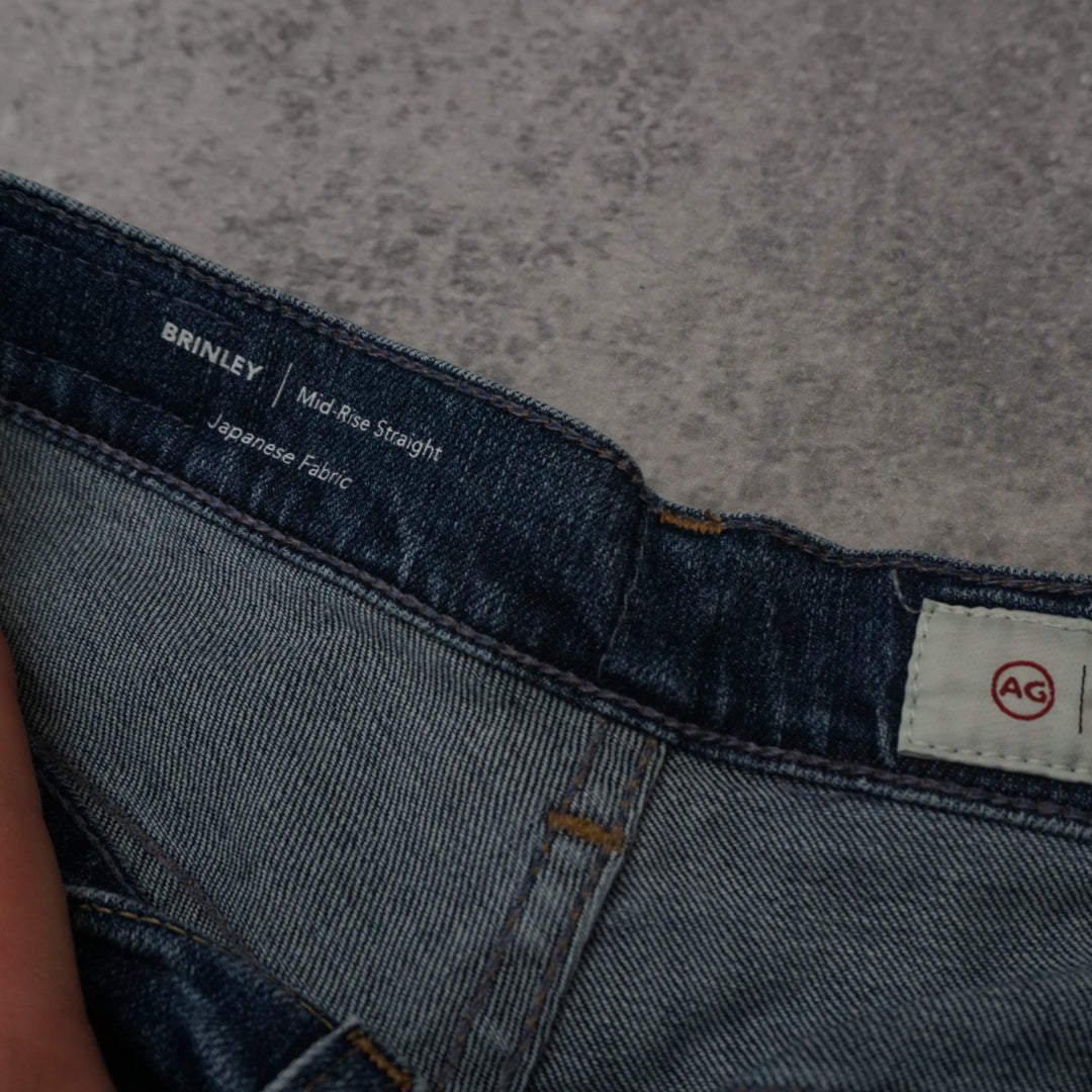 AG Brinley Mid-Rise Straight Jeans