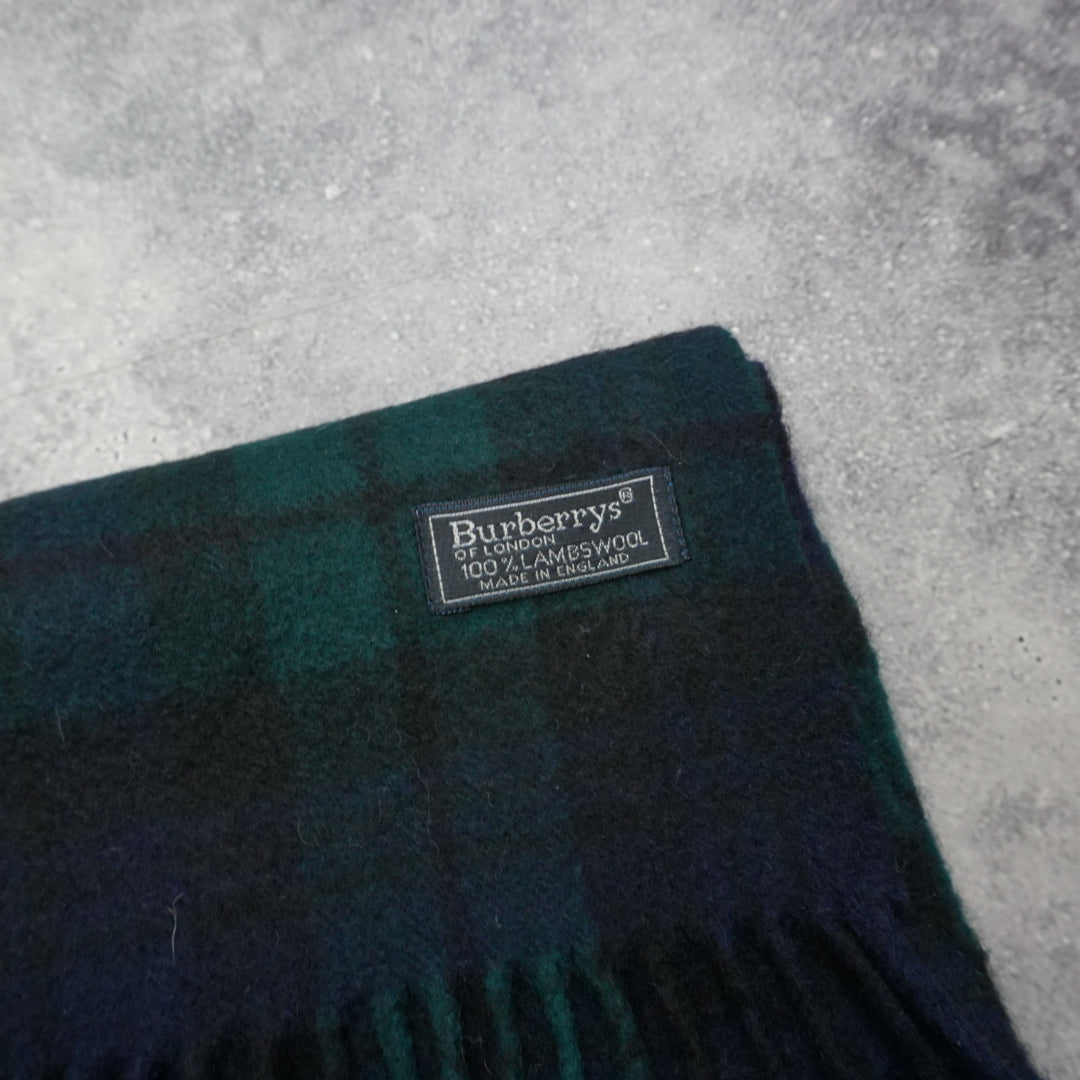 90s Burberrys Wool Scarf