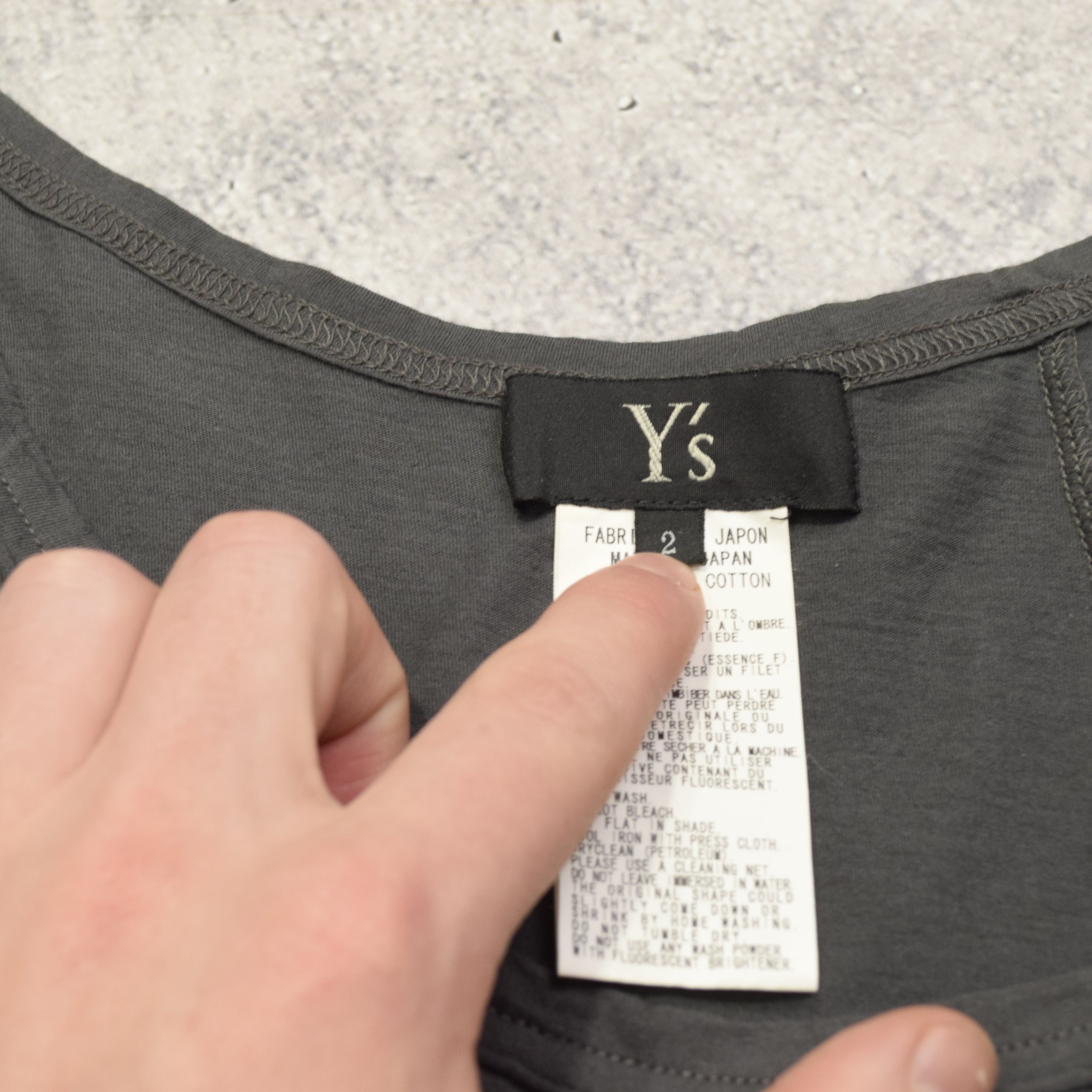 Yohji Yamamoto Y's Assymetrical Top