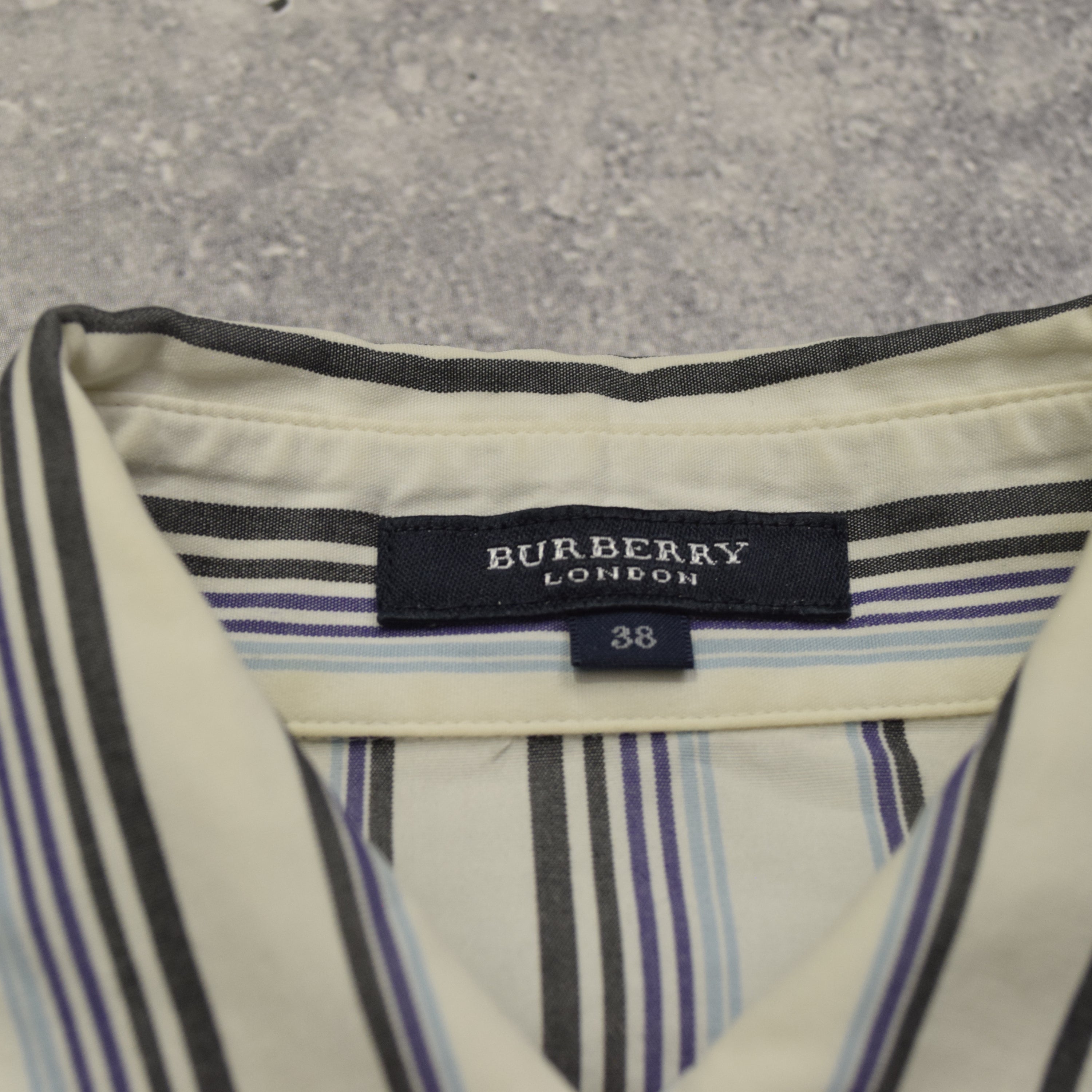 2000s Burberry Striped Button Up