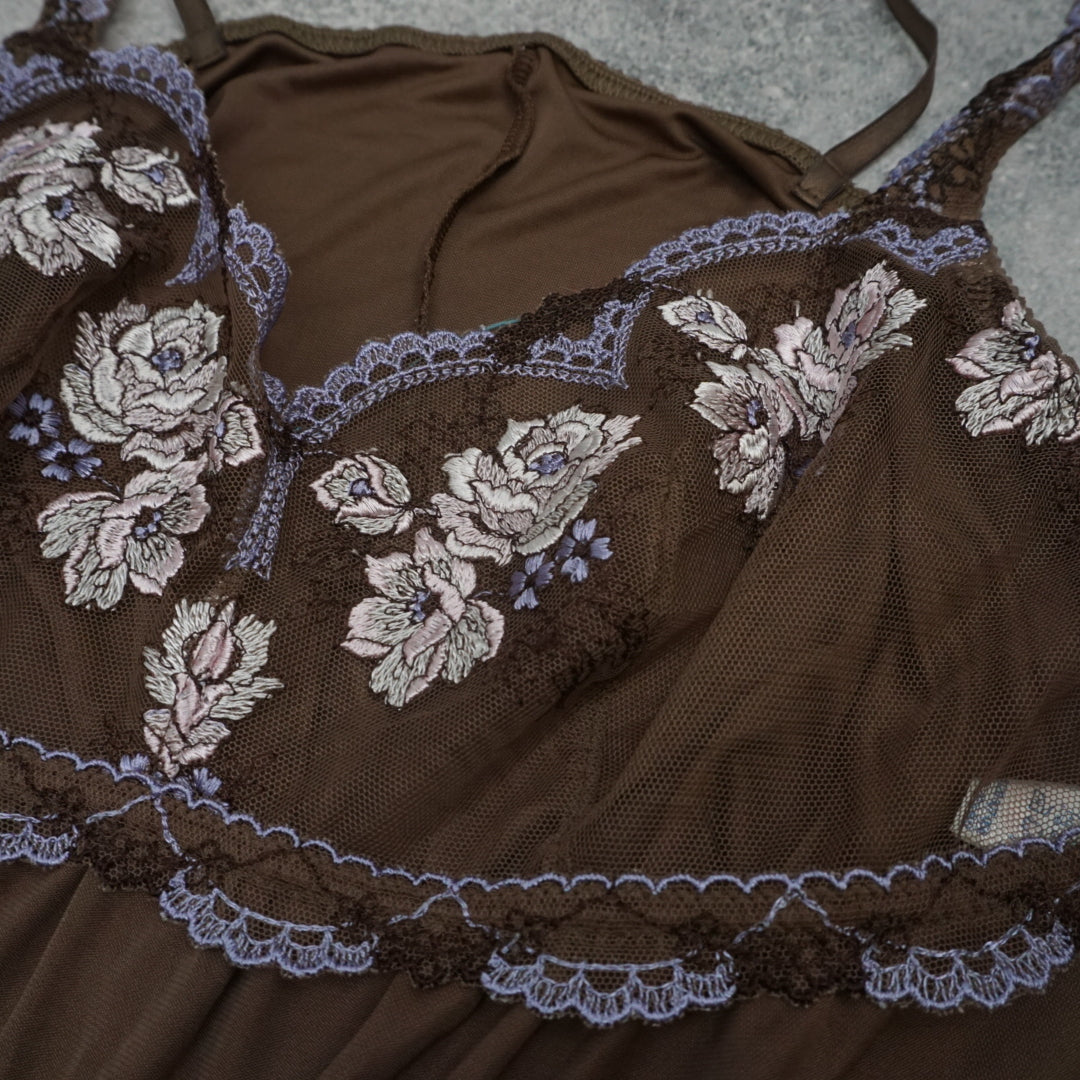 2000s Wing Lace Trim Cami