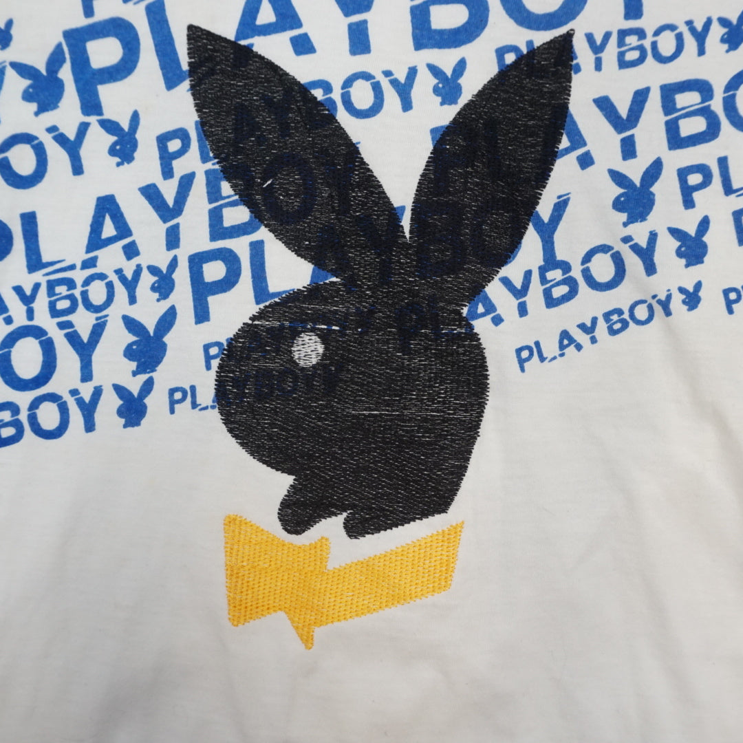 2000s Playboy Allover Print Graphic T-Shirt