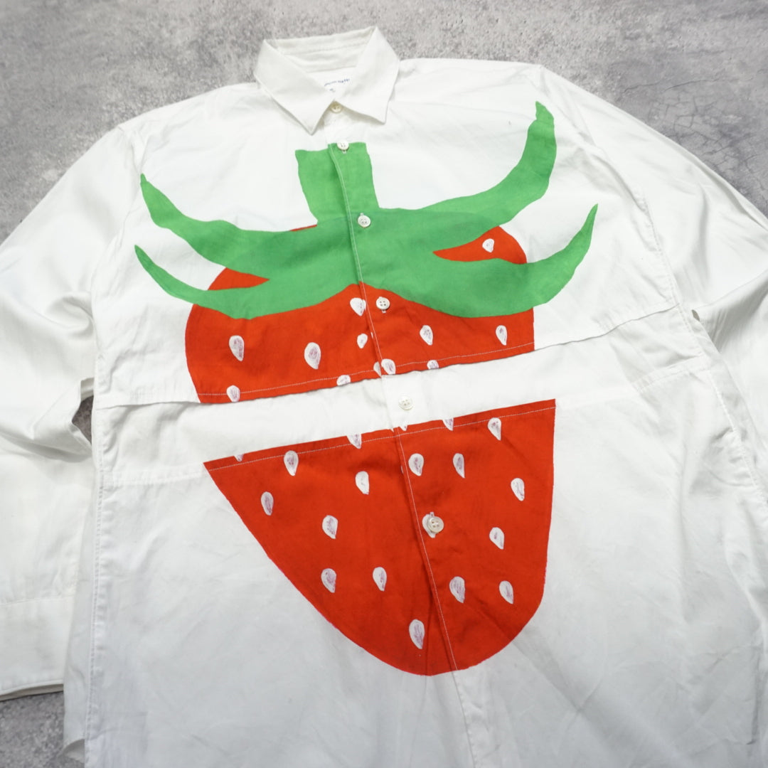 Comme Des Garçons Strawberry Button Up