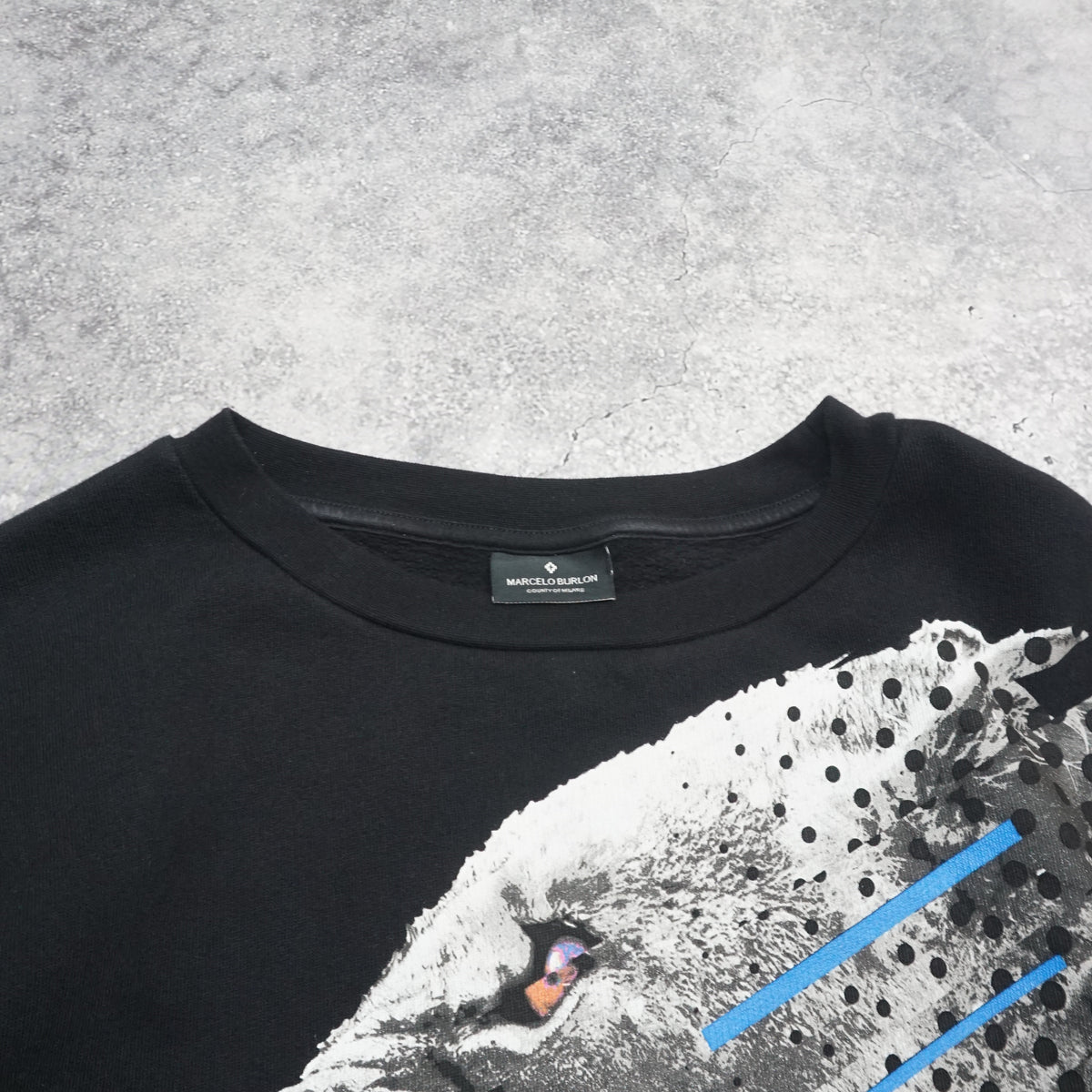 Marcelo Burlon County Of Milan Lion Graphic Crewneck Sweater