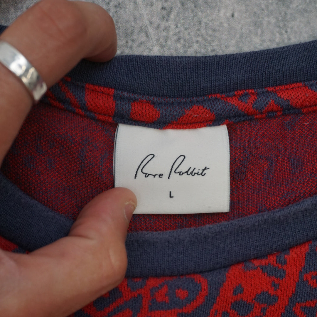 Rare Rabbit Patterned Crewneck