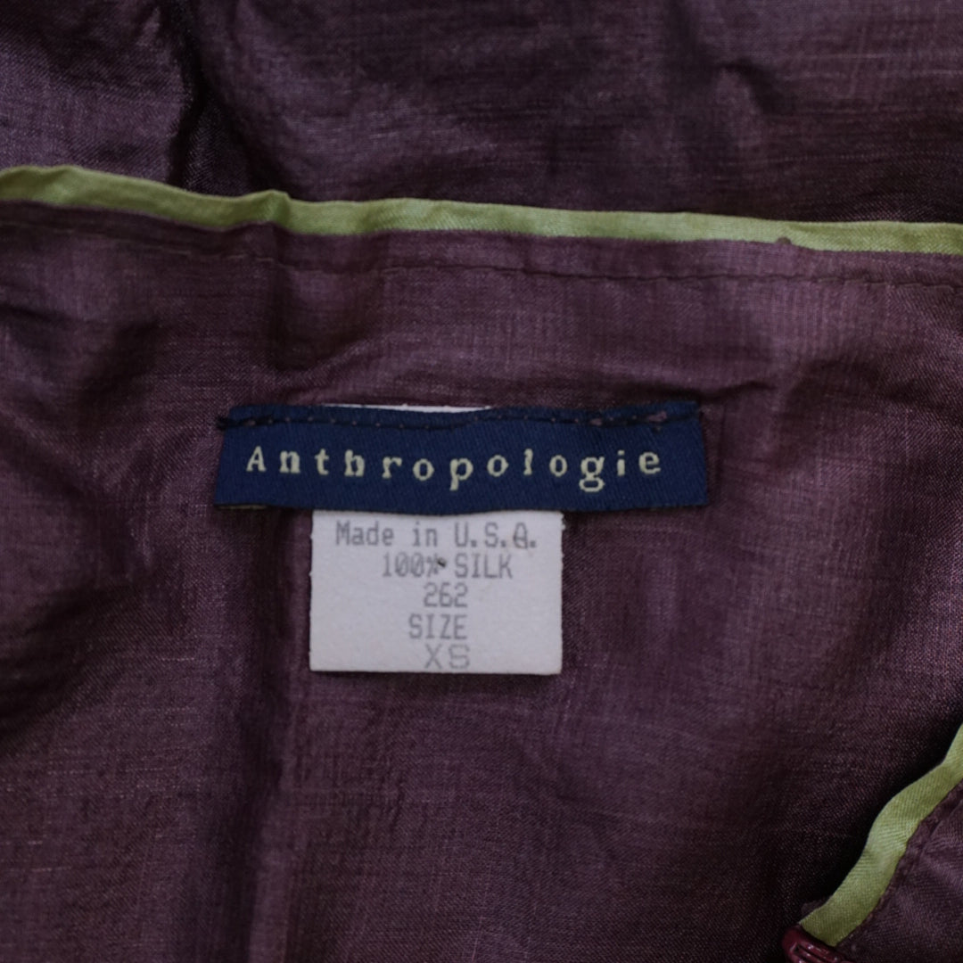 2000s Anthropologie Silk Skirt