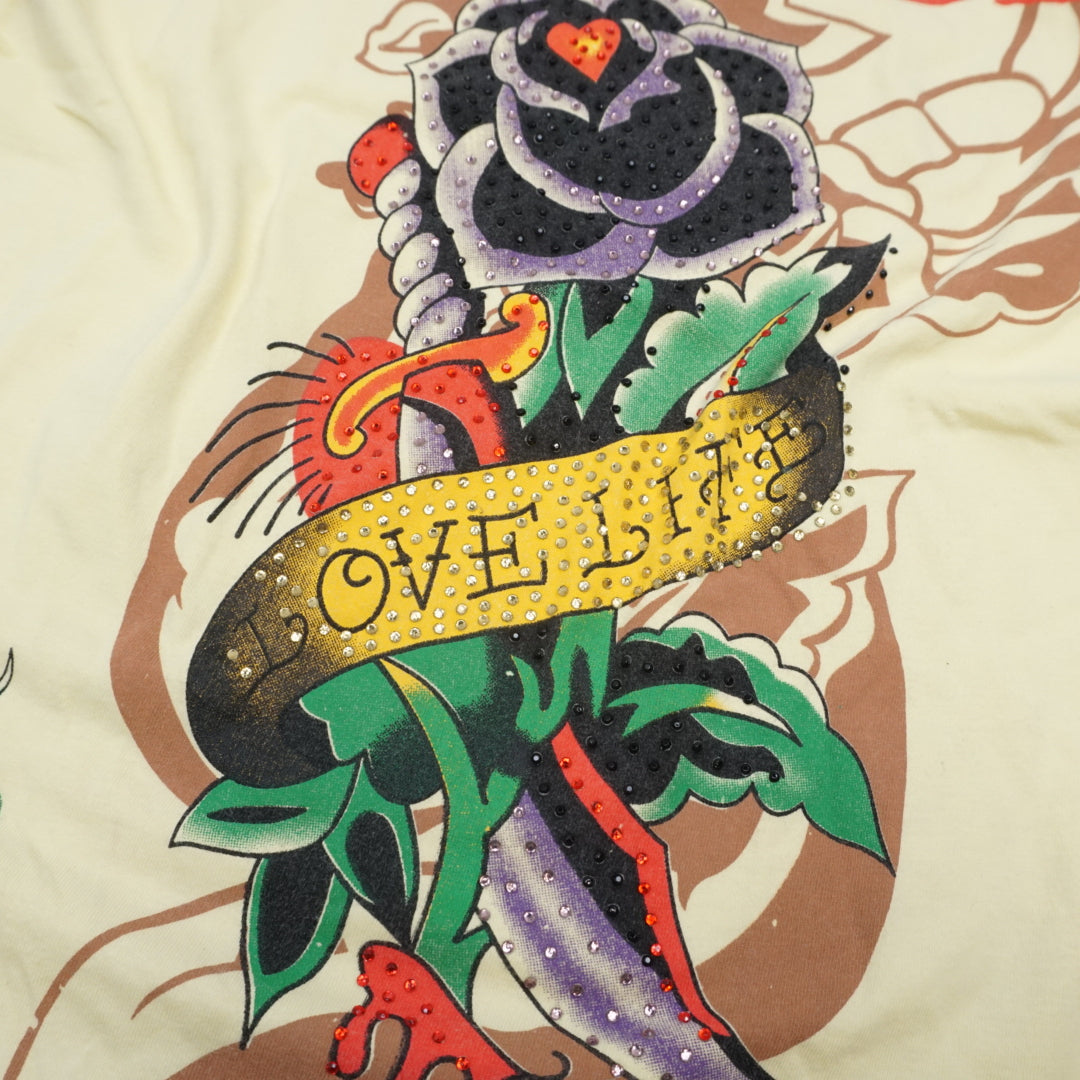 2000s Ed Hardy Graphic T-Shirt