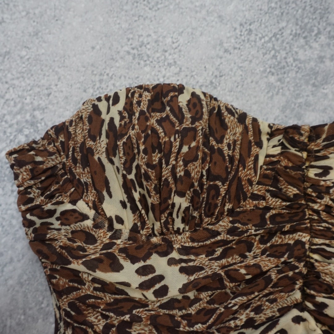 2000s Unbranded Leopard Print Cami