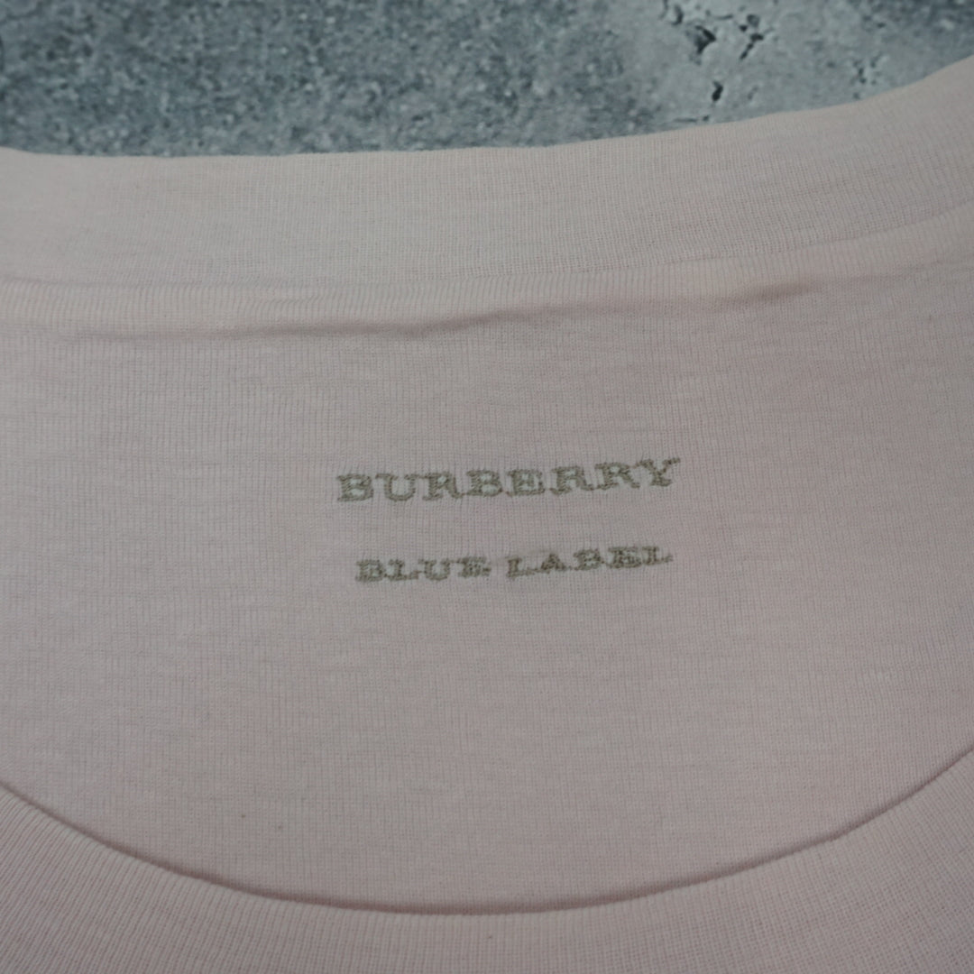 2000s Burberry Blue Label Equestrian Graphic T-Shirt