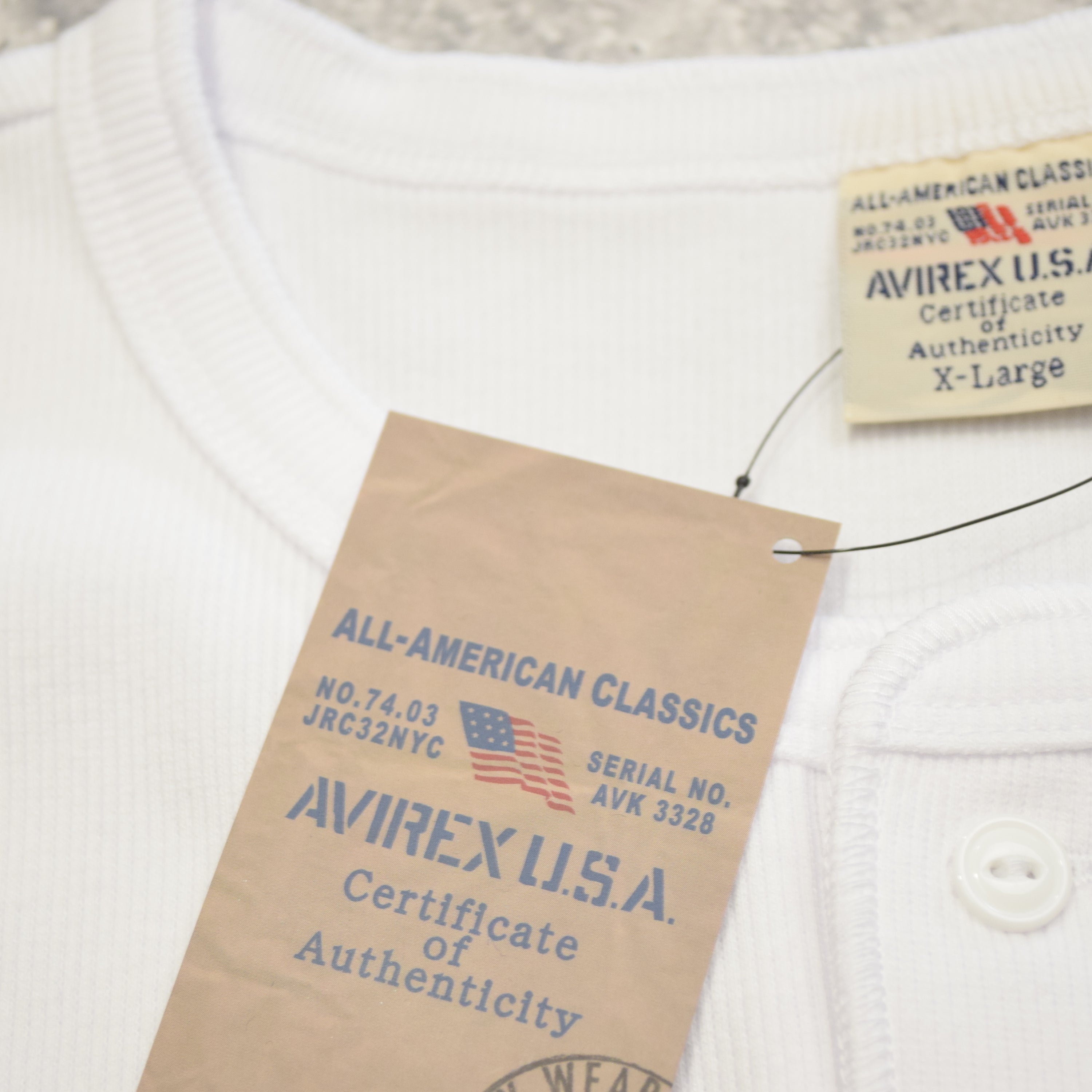 Avirex Ribbed Short Sleeve T-Shirt