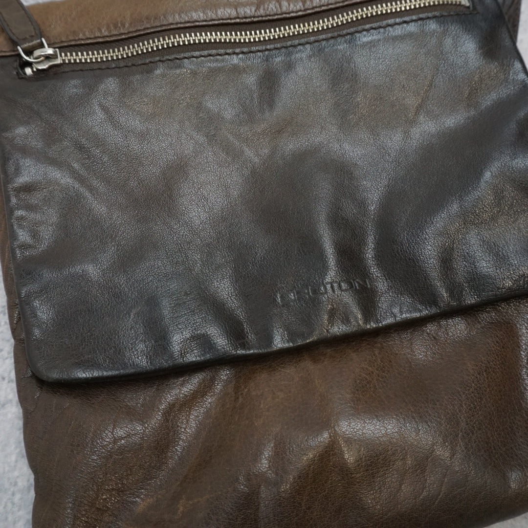 Oroton Leather Messenger Bag