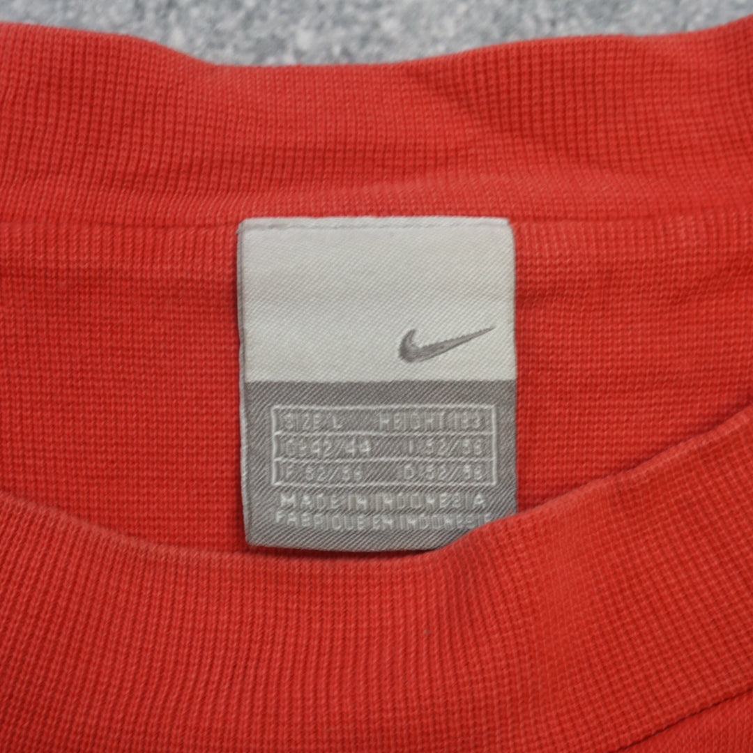 2000s Nike Colour Block Spellout Crewneck Sweater