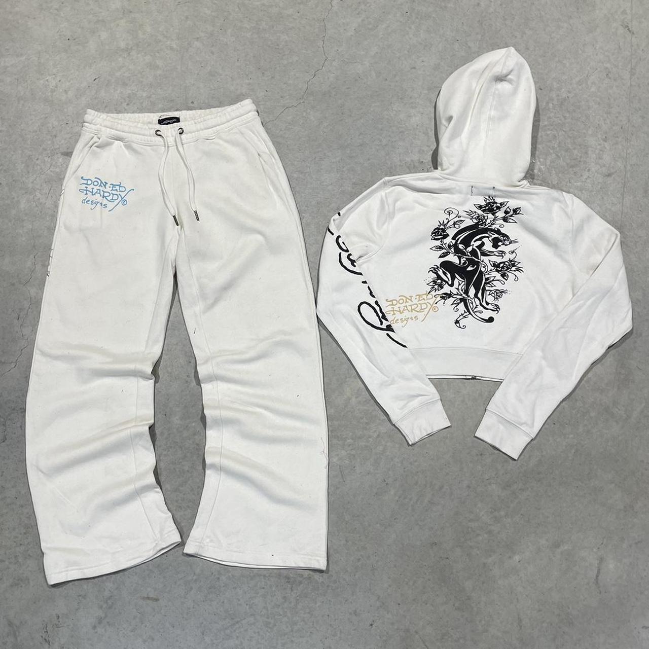 2000s Ed Hardy Graphic Hoodie Crop