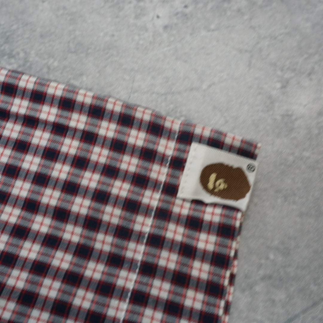 2000s A Bathing Ape Classics Plaid Short Sleeve Shirt